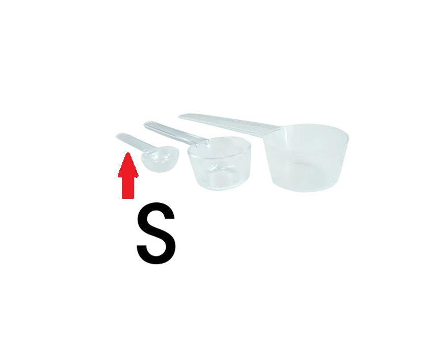 Cuchara dosificadora S, 1,6 ml