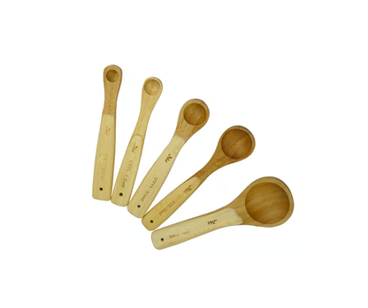 Juego de Cucharas Dosificadoras de Bambú