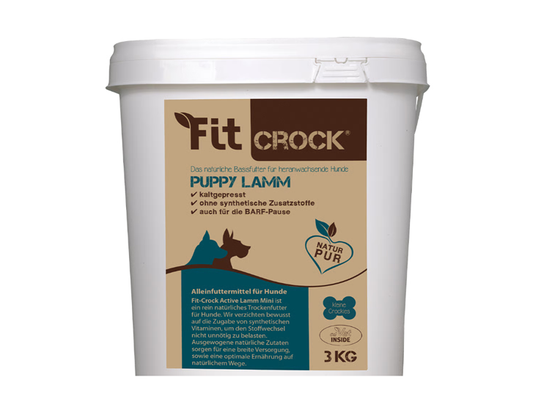 Pienso seco para Perros Fit-Crock Cachorro Cordero 3 kg